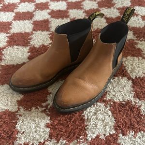 Dr martens brown leather bianca boot size 8